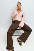 Knitted wrap cardigan