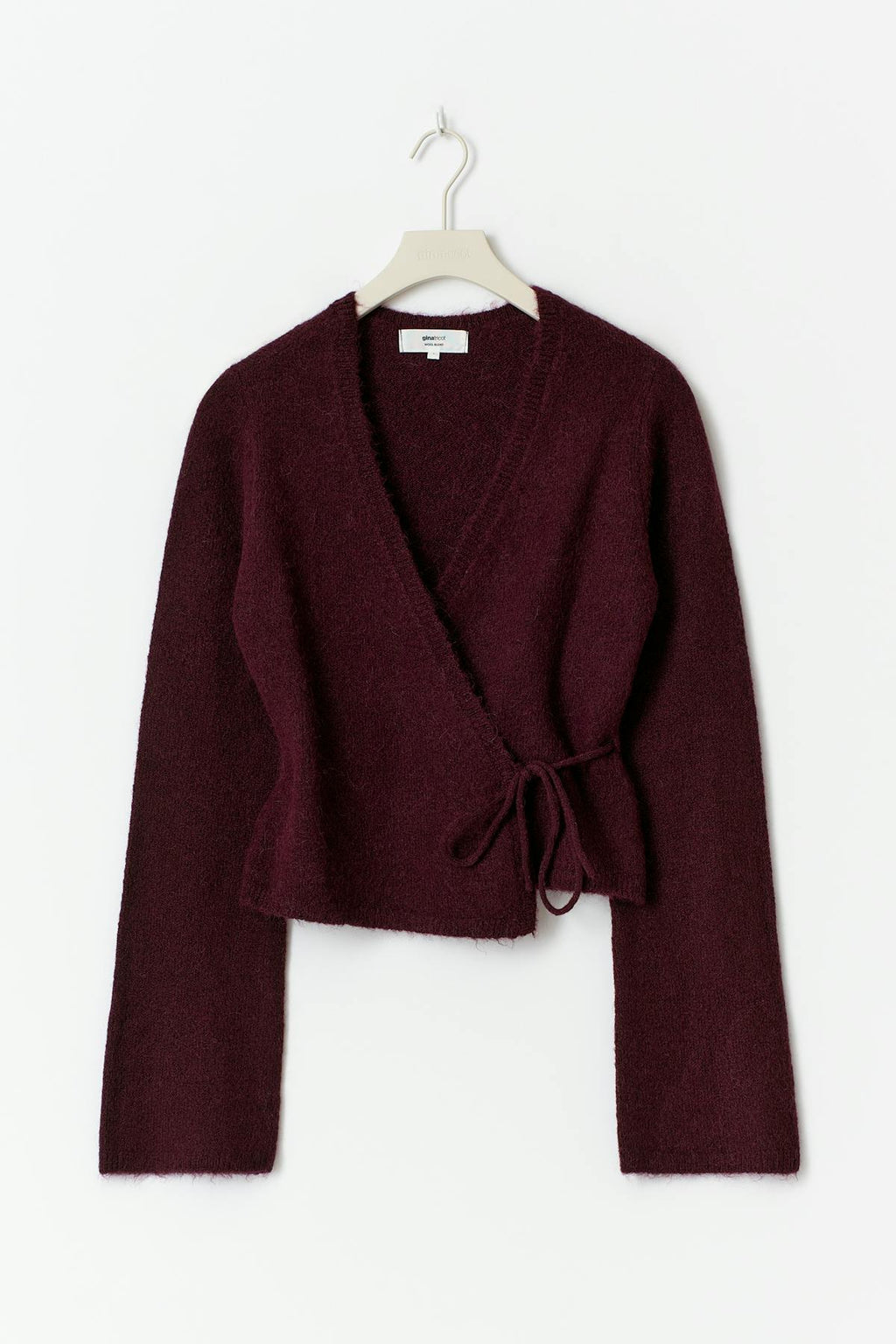 Knitted wrap cardigan