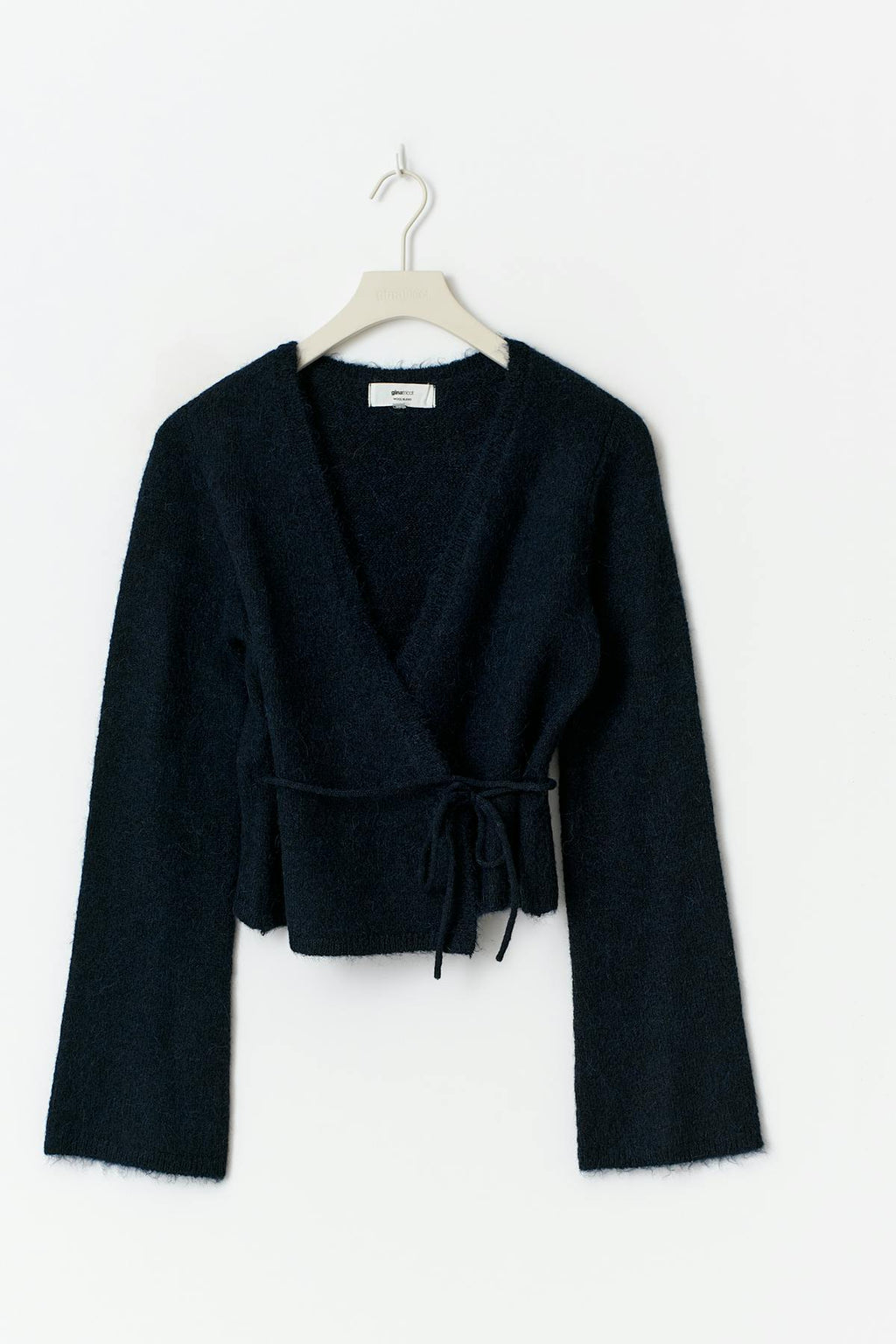 Knitted wrap cardigan