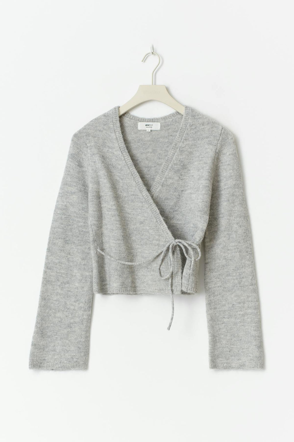 Knitted wrap cardigan