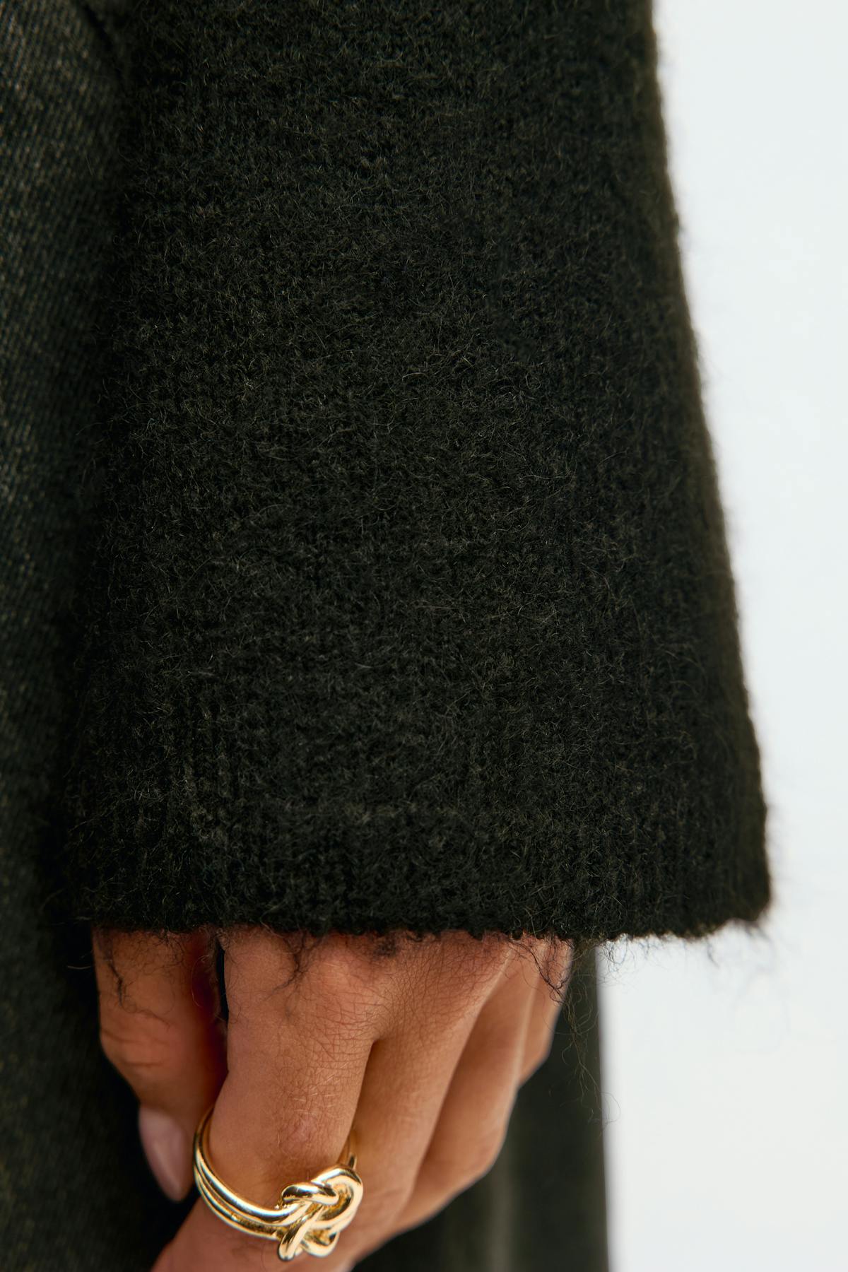 Knitted wrap cardigan