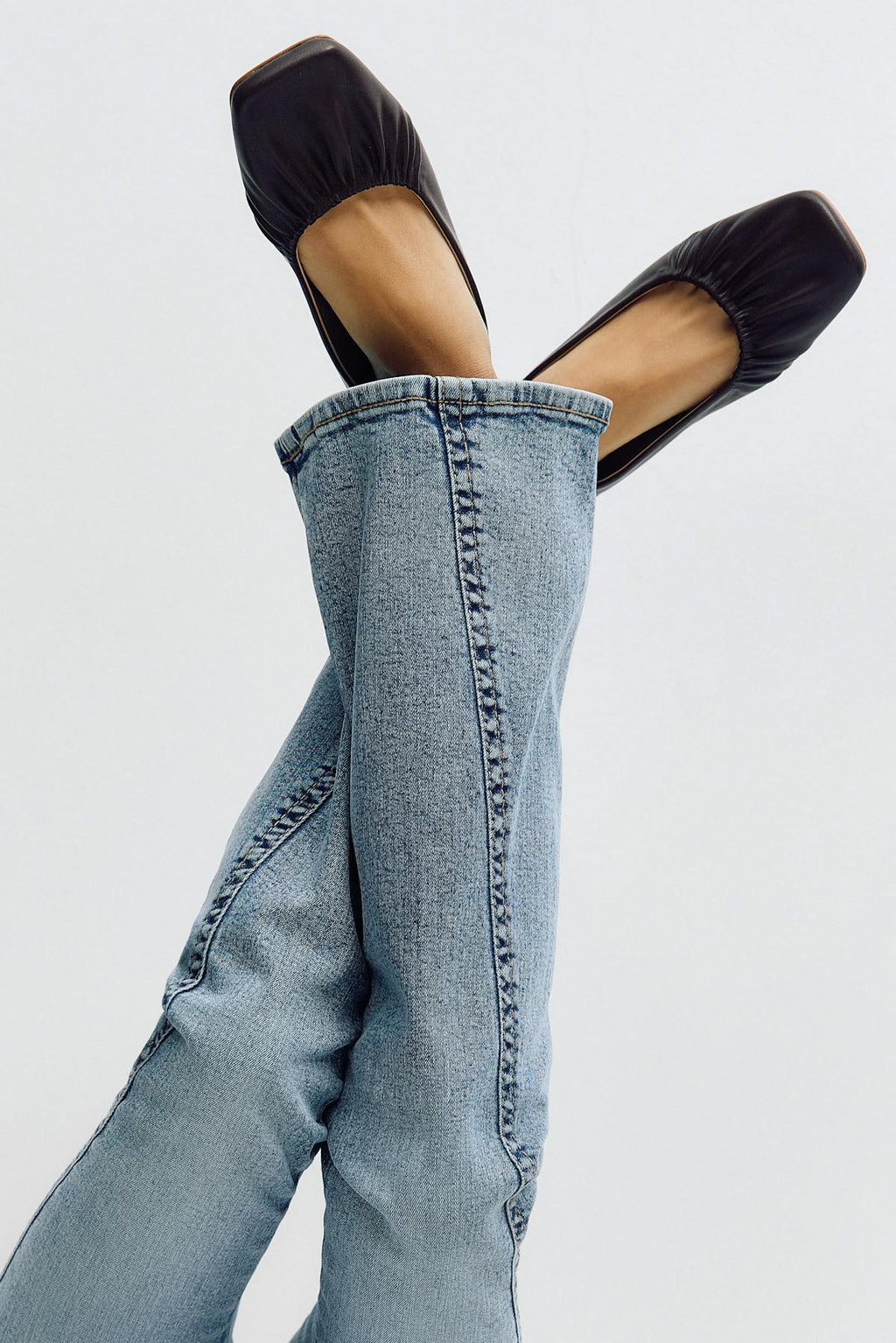 Y2k low twisted bootcut jeans
