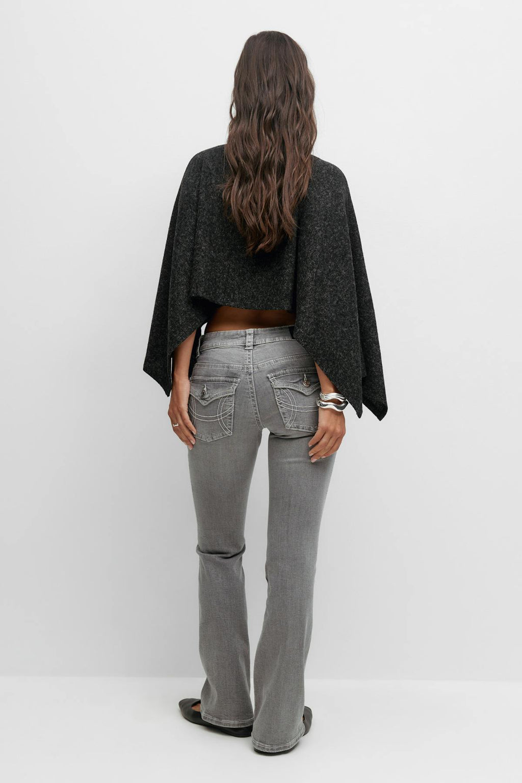 Y2k low twisted bootcut jeans