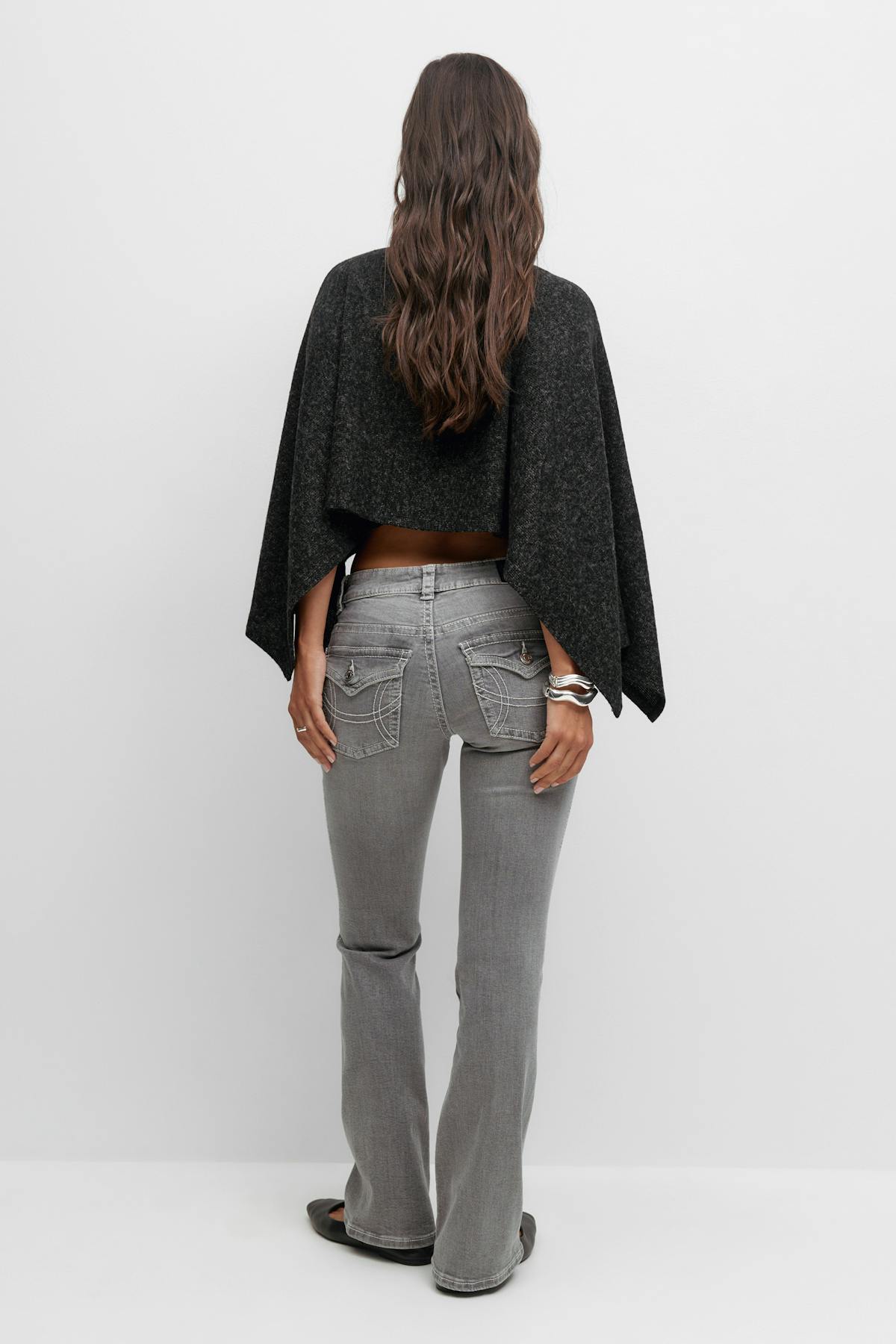 Y2k low twisted bootcut jeans