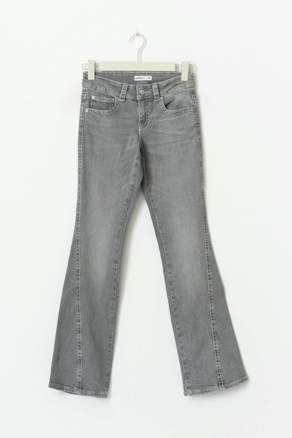 Y2k low twisted bootcut jeans