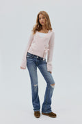 Chunky flare tall jeans