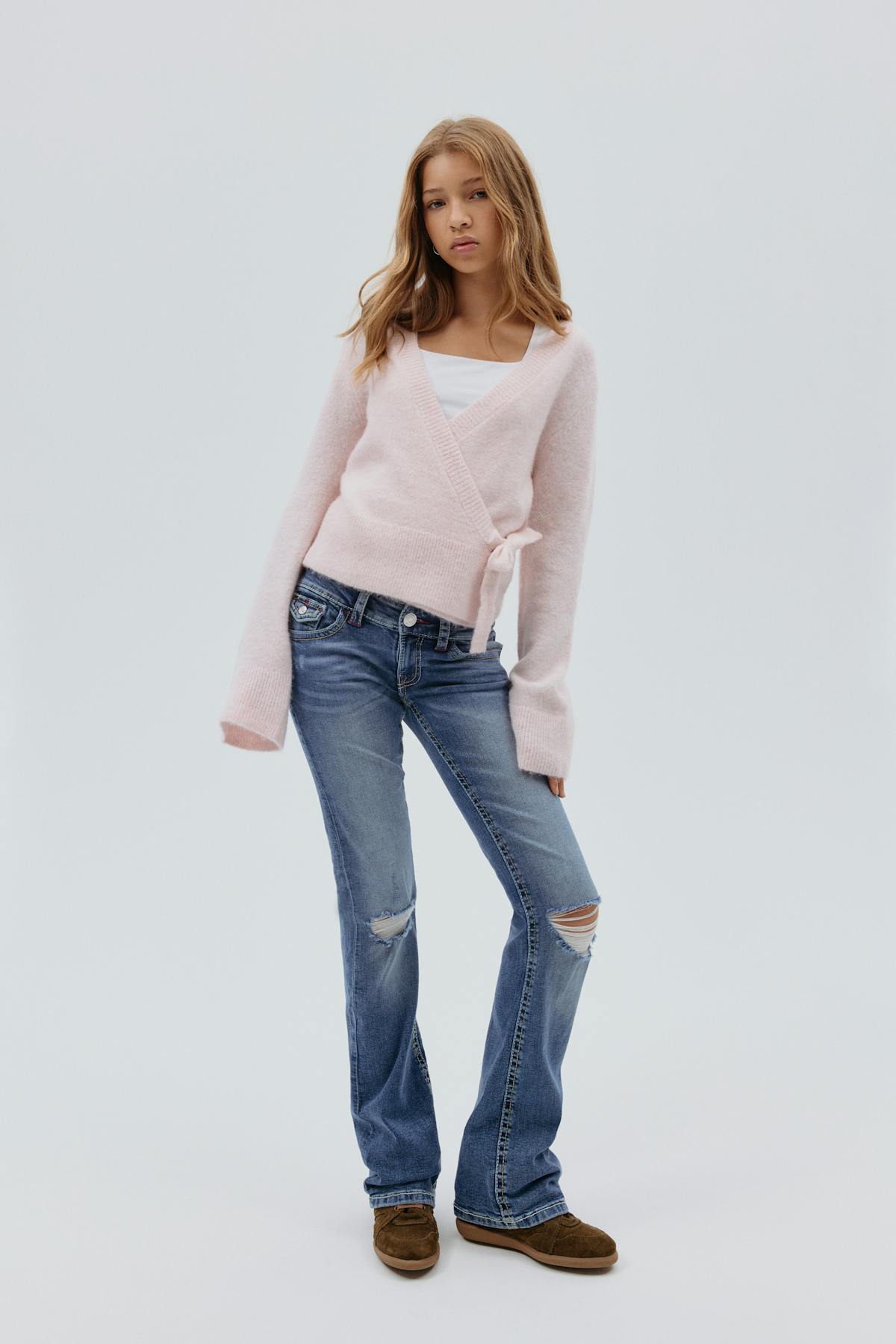 Chunky flare tall jeans