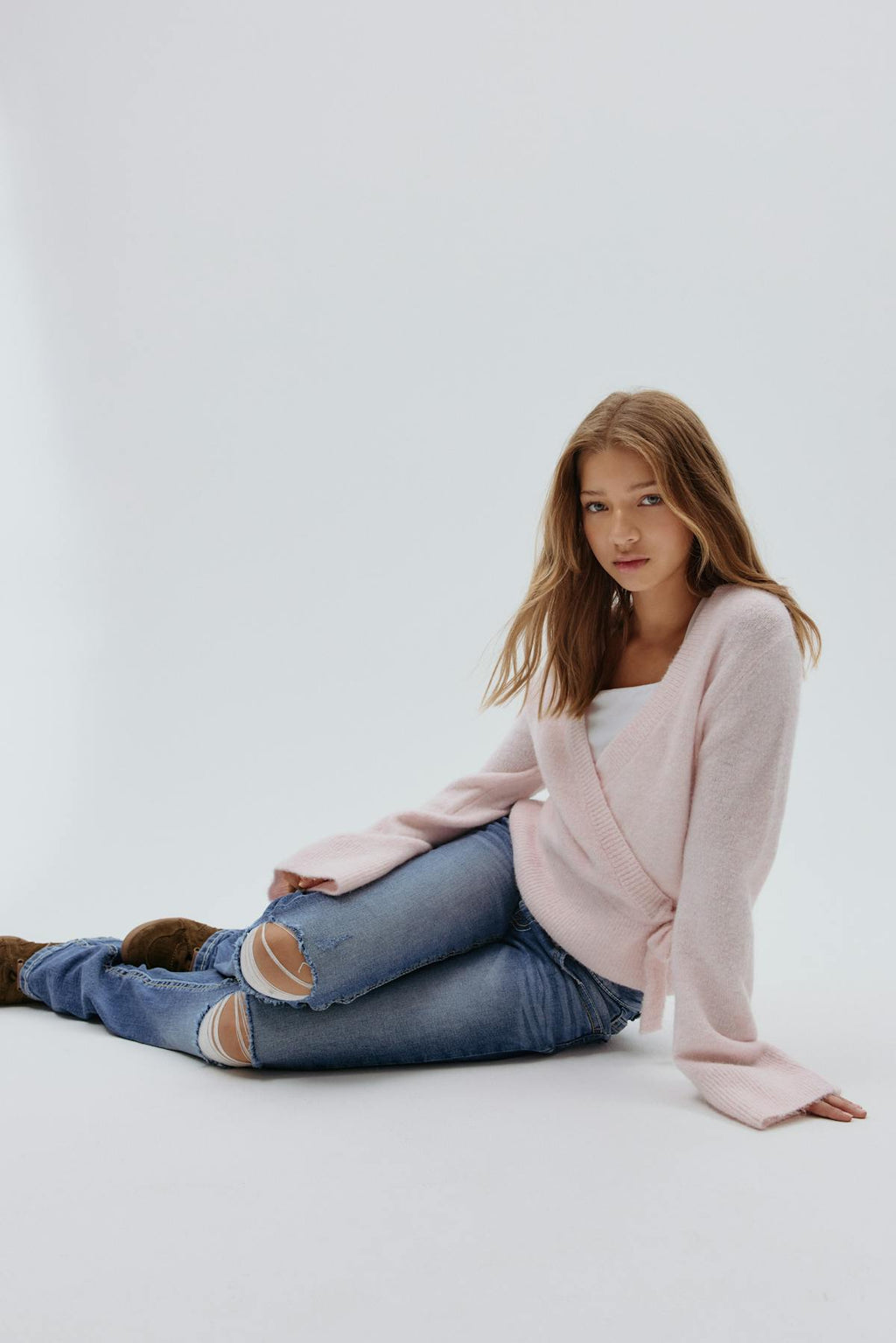 Chunky flare tall jeans