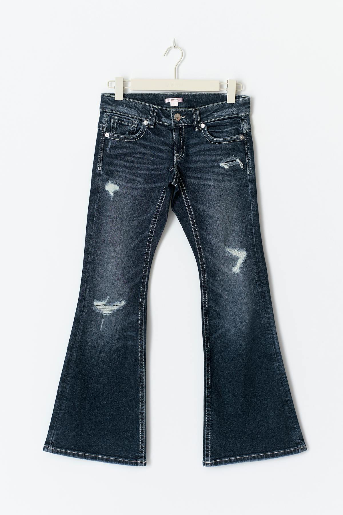 Low rise flare jeans