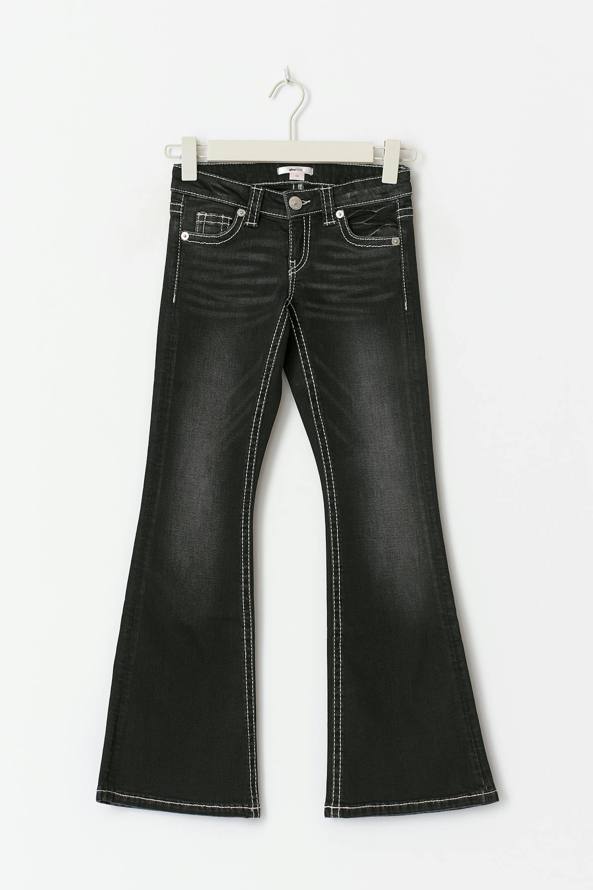 Low rise flare jeans