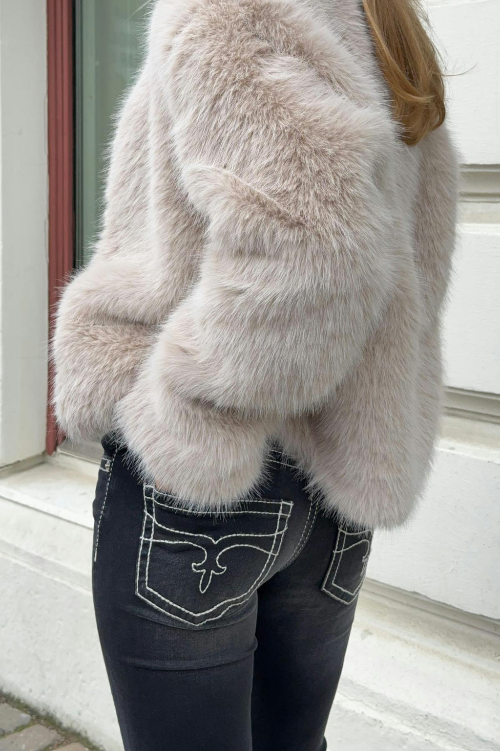 Low rise flare jeans