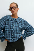Checked  blouse