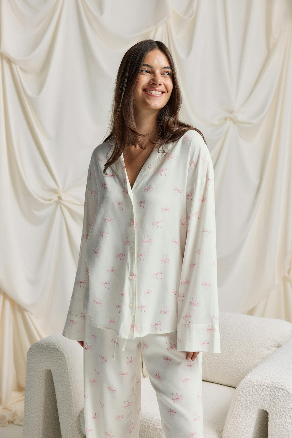 Flannel pyjamas shirt