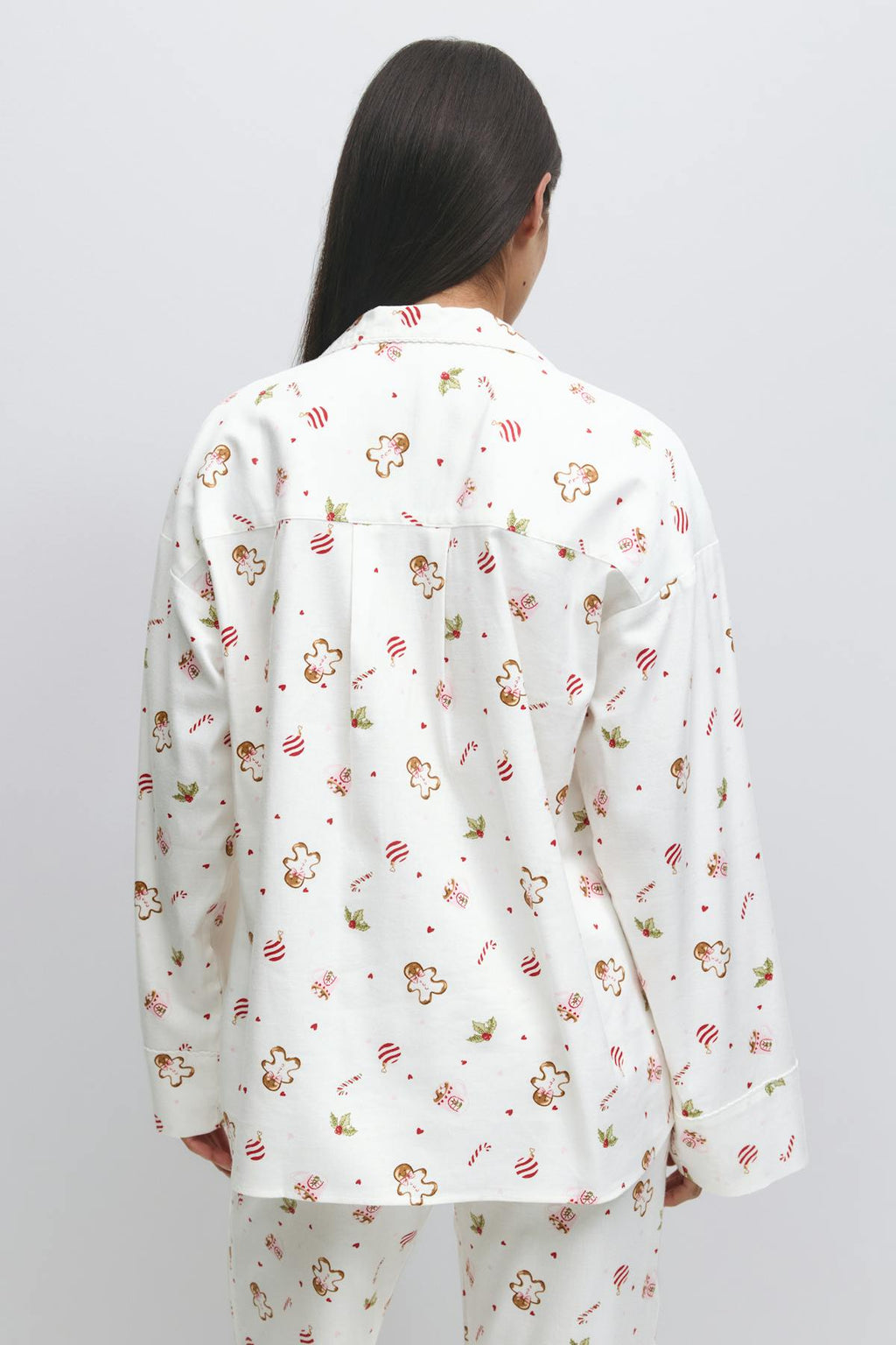 Flannel pyjamas shirt