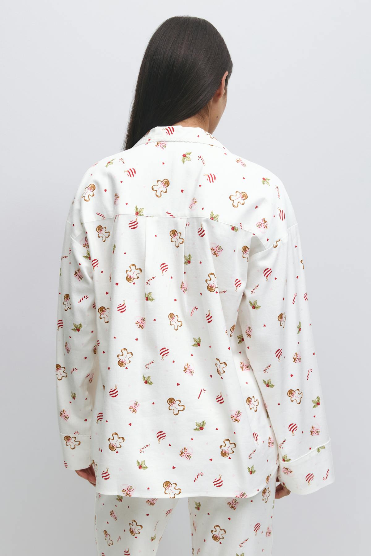 Flannel pyjamas shirt