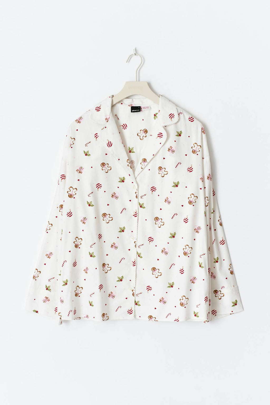Flannel pyjamas shirt