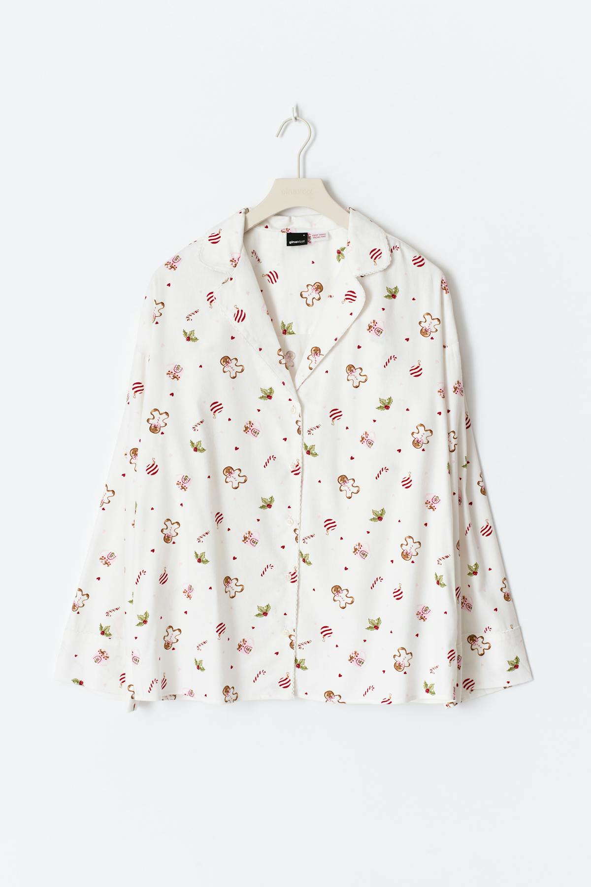 Flannel pyjamas shirt