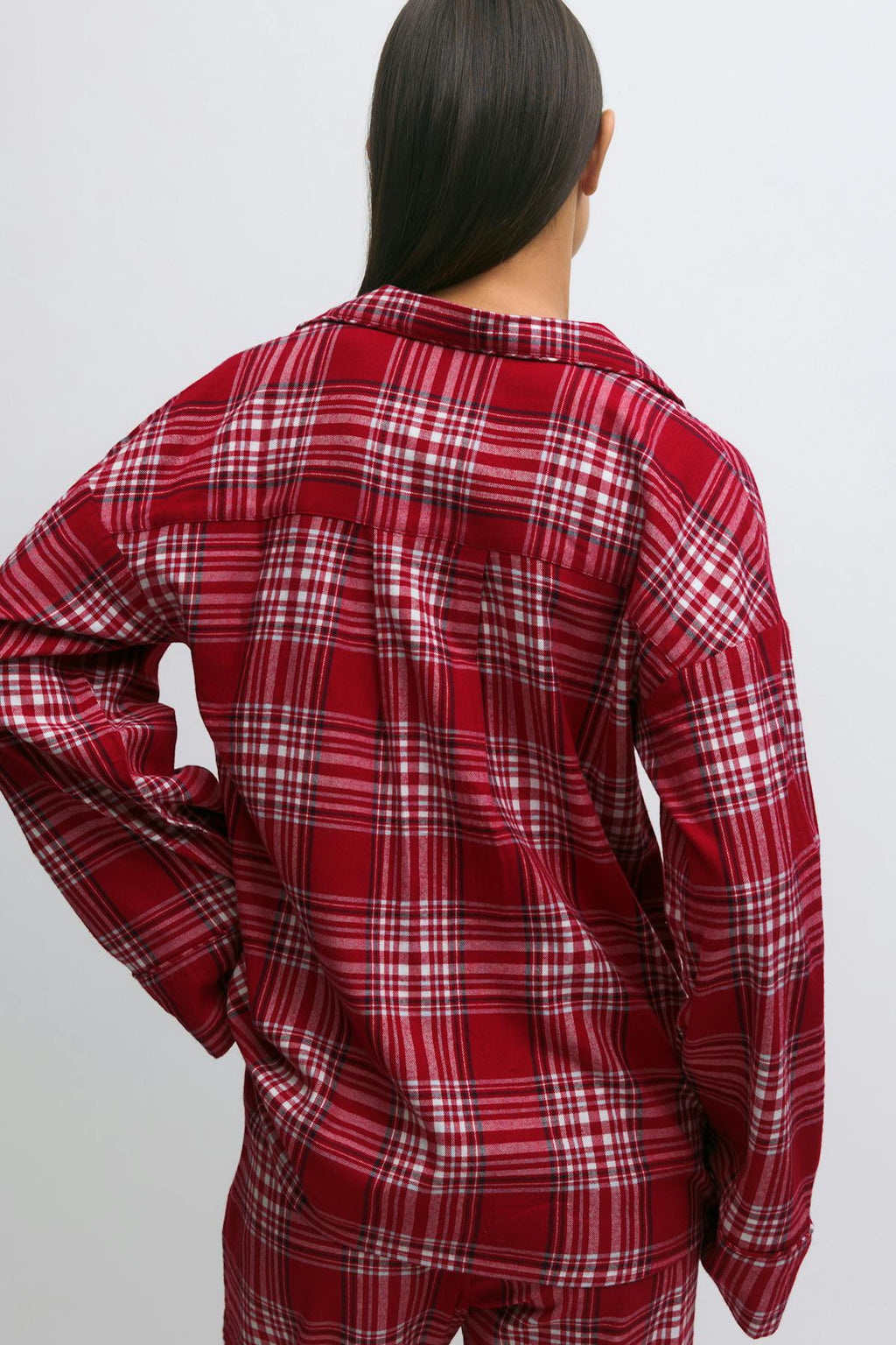 Flannel pyjamas shirt