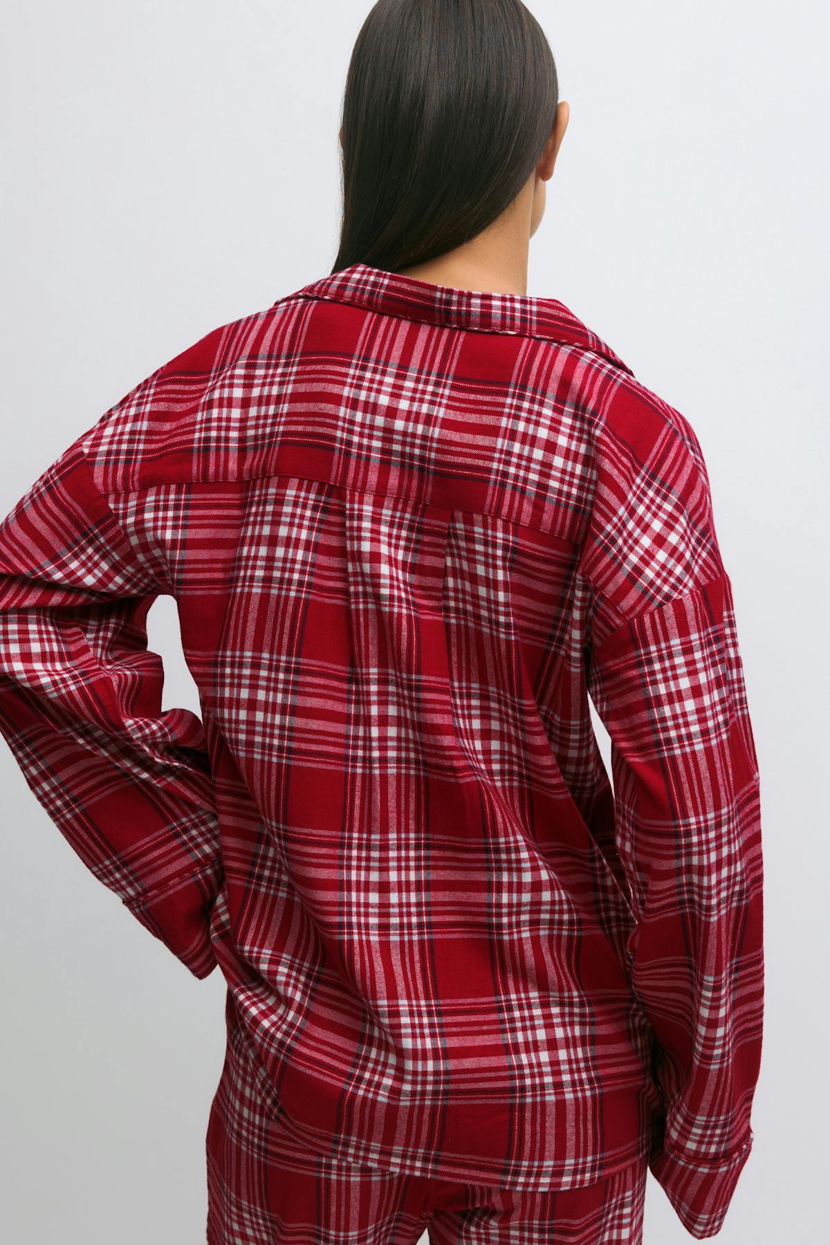 Flannel pyjamas shirt