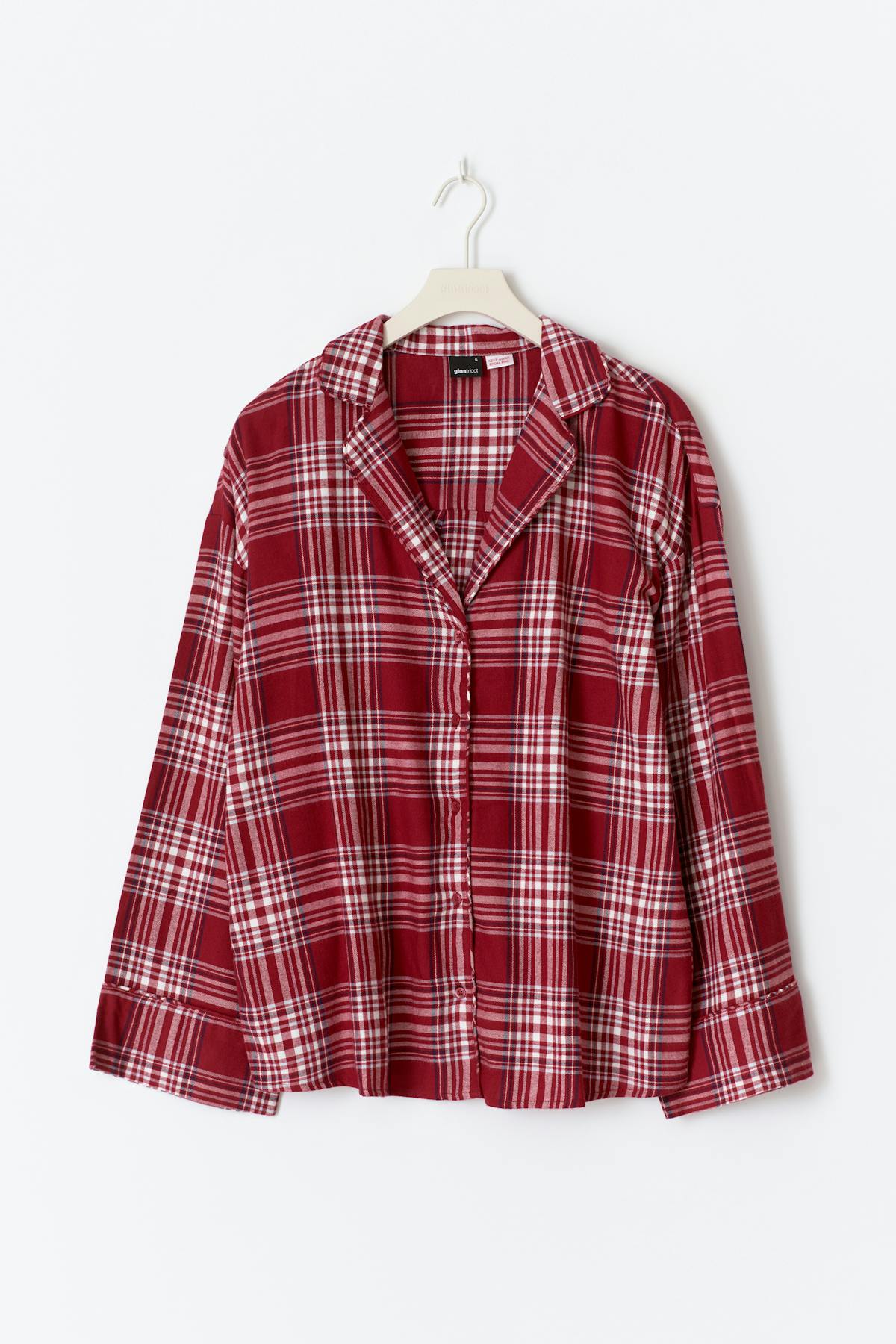 Flannel pyjamas shirt