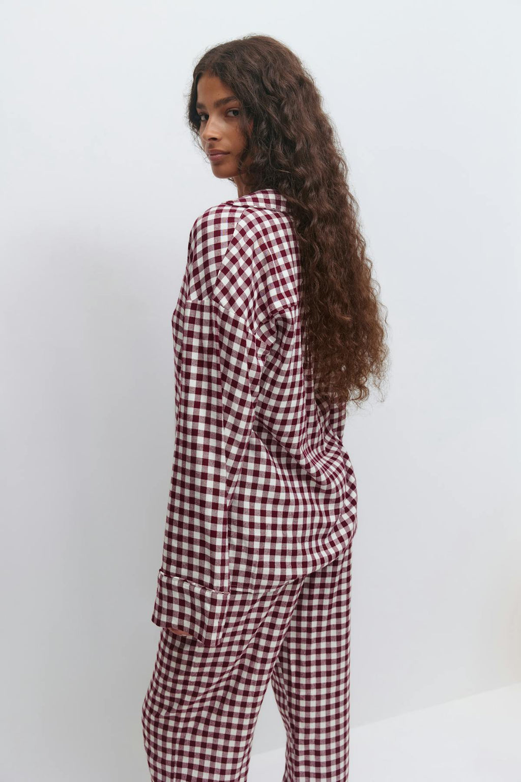 Flannel pyjamas shirt
