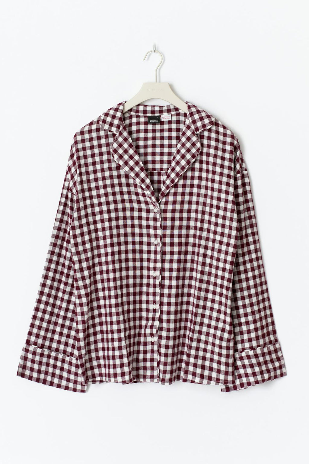 Flannel pyjamas shirt