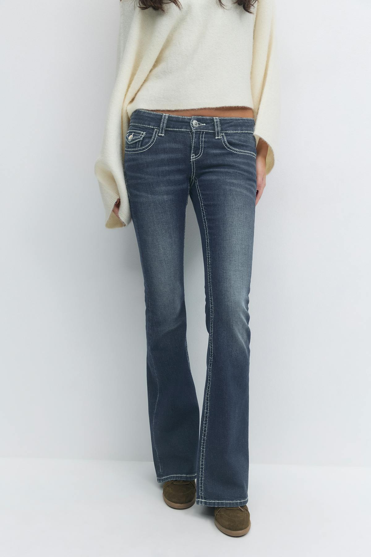 Embroidery jeans tall