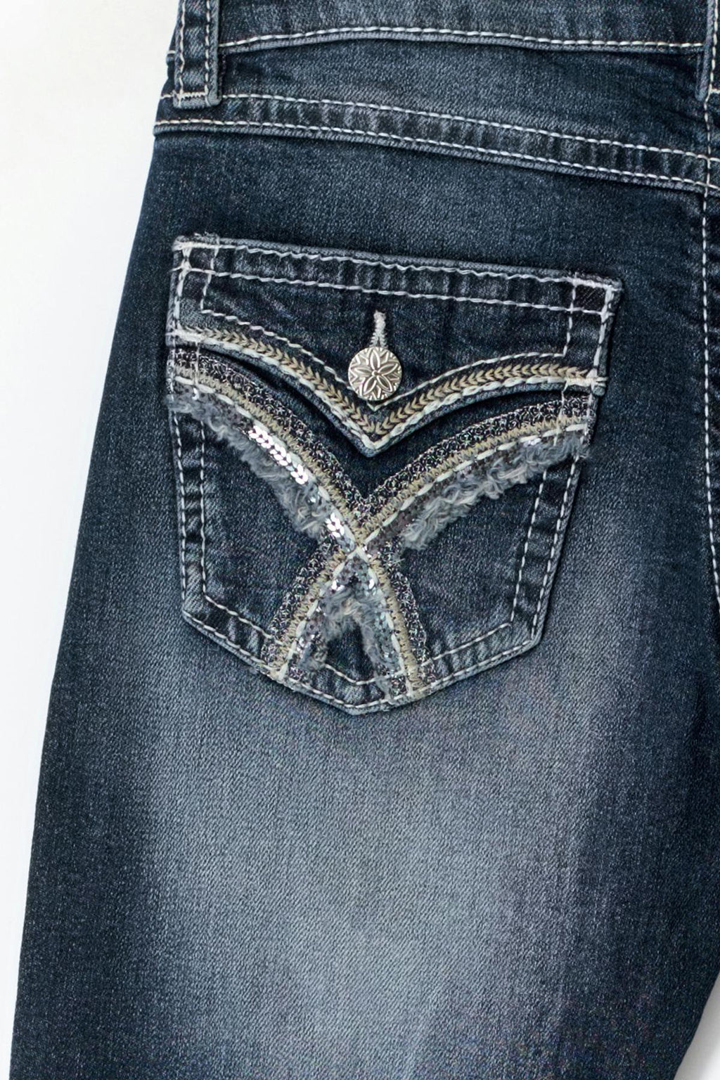 Embroidery jeans tall