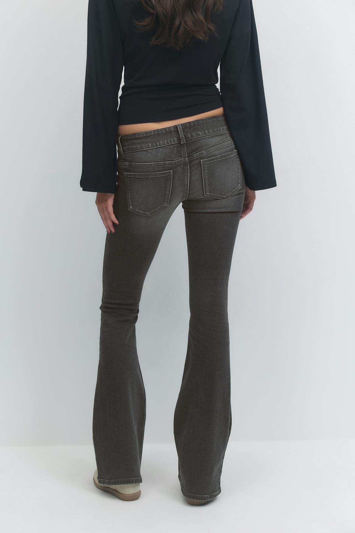 14+ pleated flare jeans tall