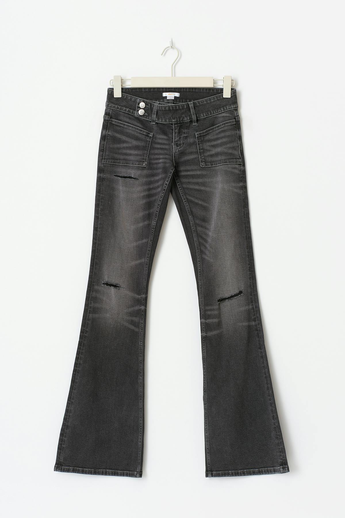 14+ pleated flare jeans tall