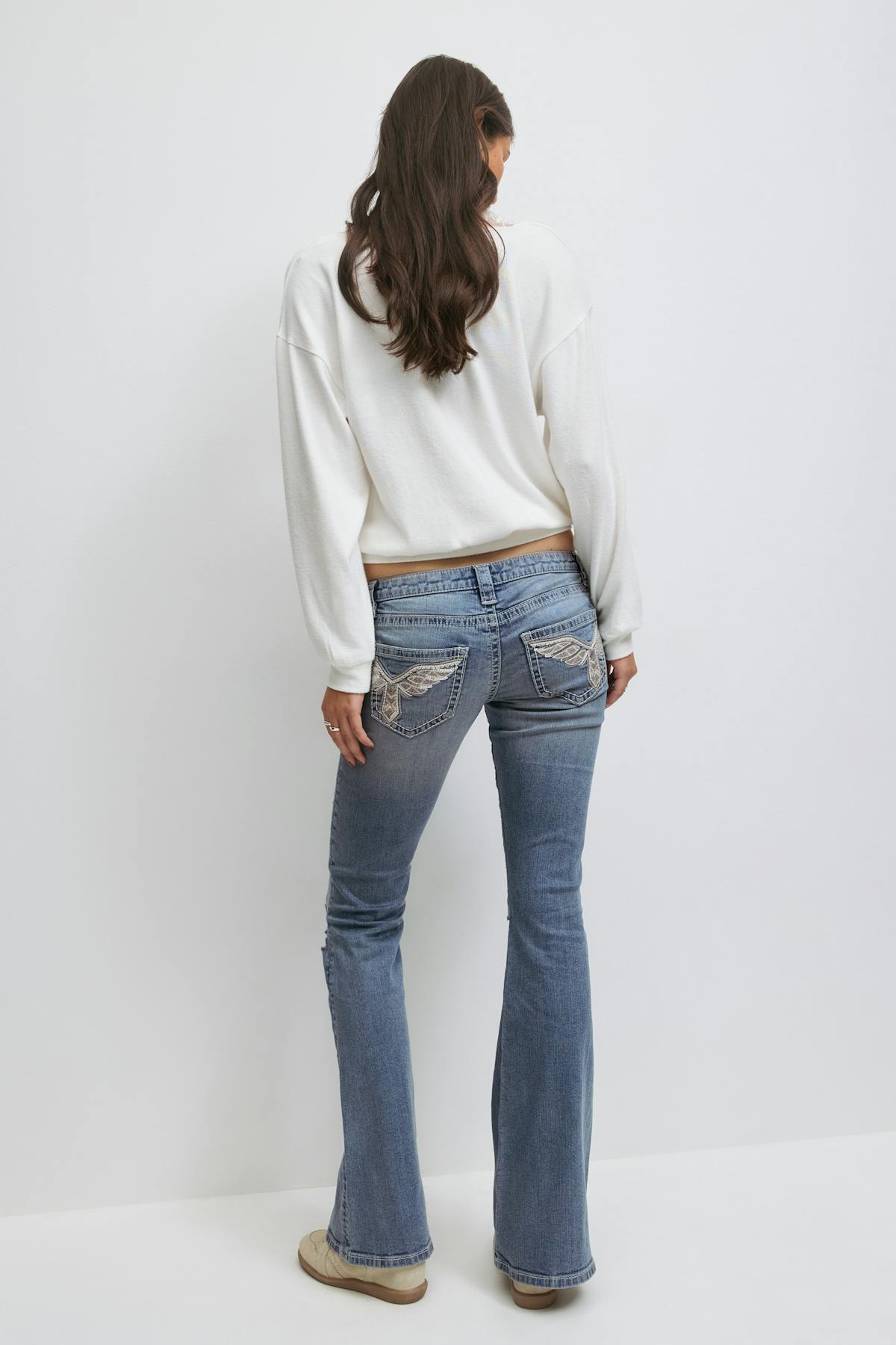 14+ sparkle flare jeans tall