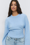 Wide sleeve knitted sweater