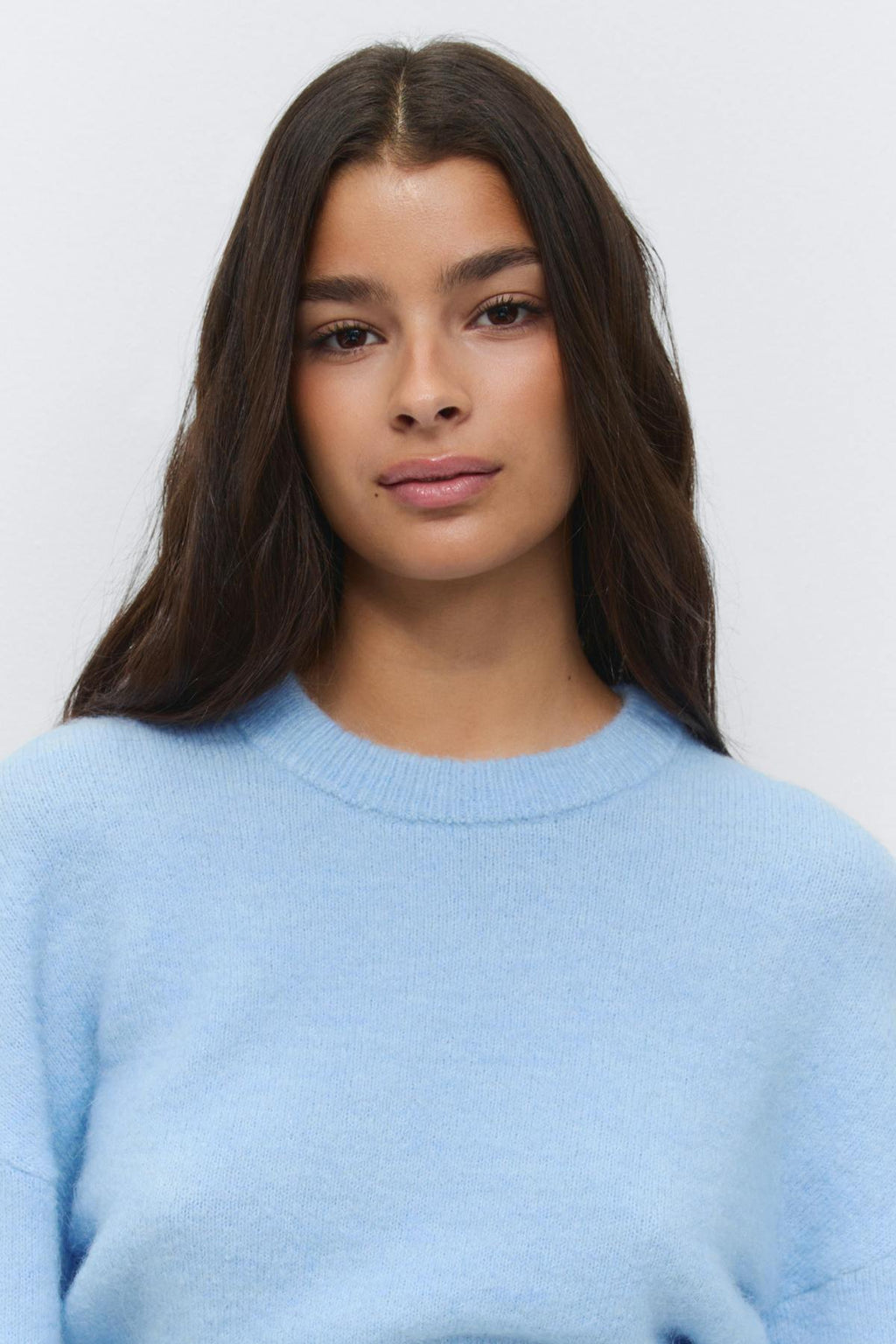 Wide sleeve knitted sweater