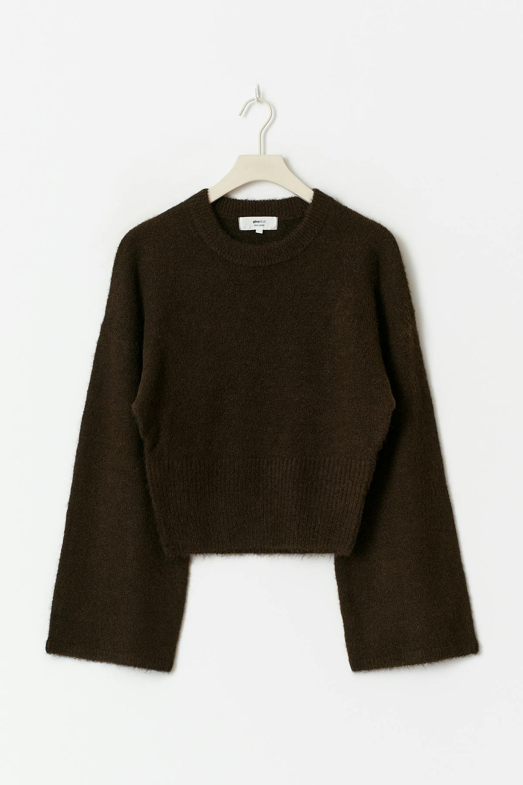 Wide sleeve knitted sweater