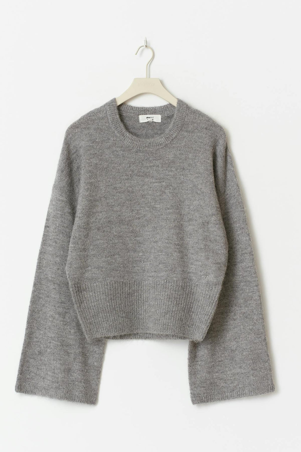 Wide sleeve knitted sweater