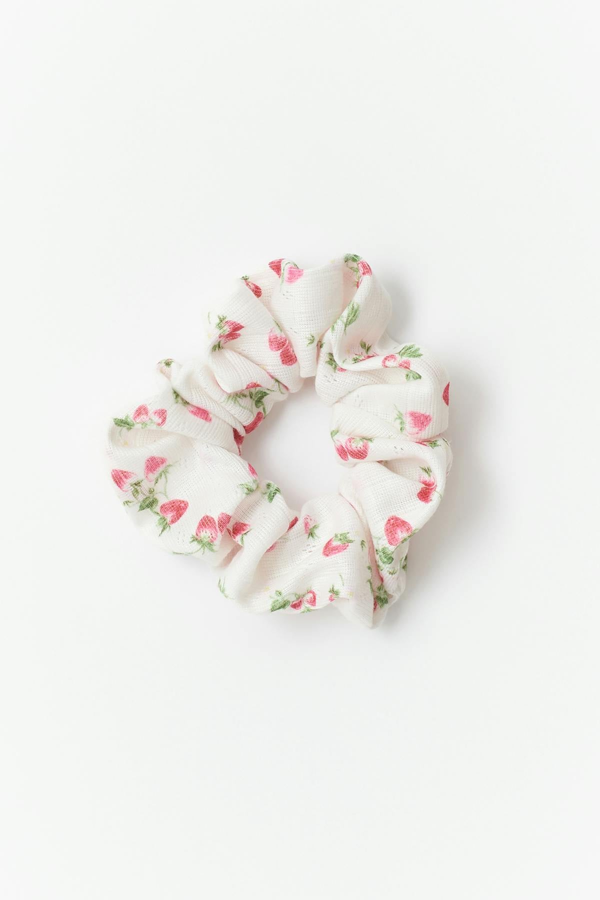 Pointelle scrunchie