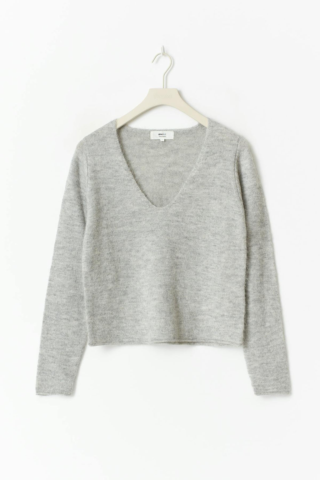 Loose v-neck knit sweater