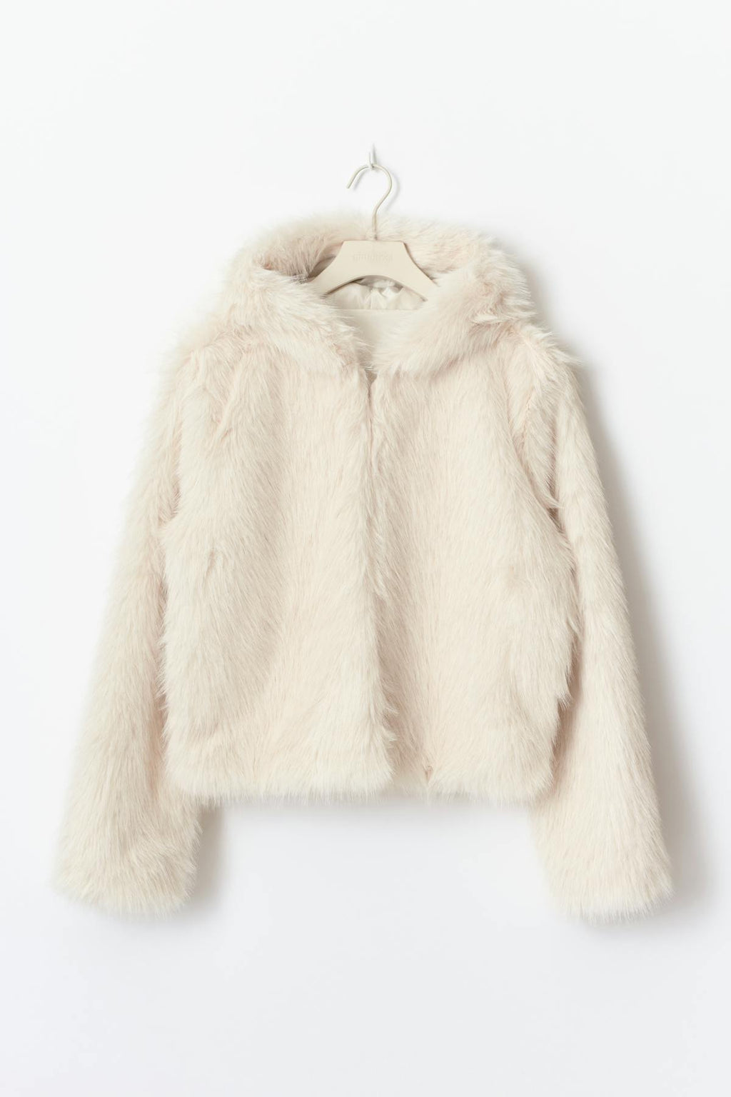 Y faux fur hood jacket
