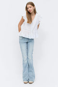 Y sparkle low flare jeans tall