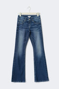 Decorated flare tall jeans