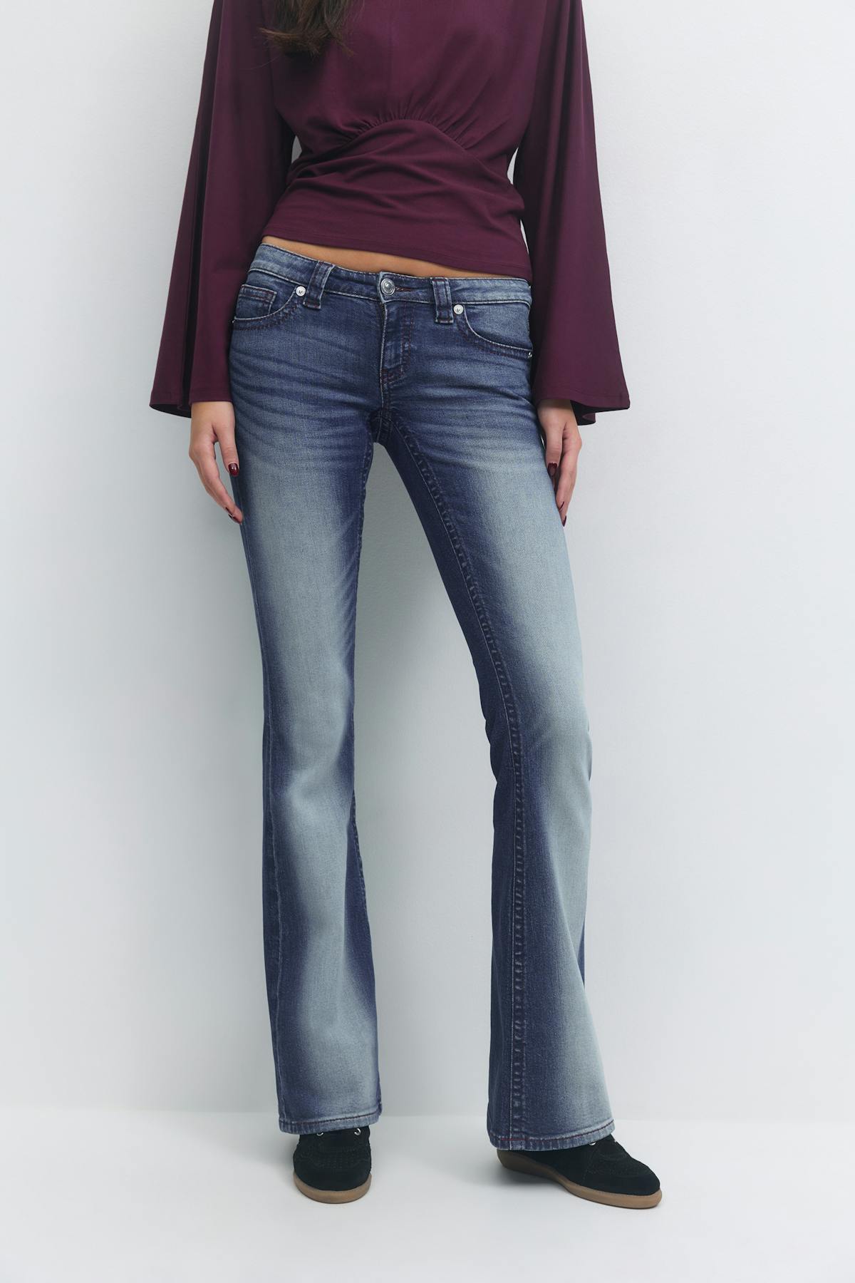 14+ low rise flare jeans tall