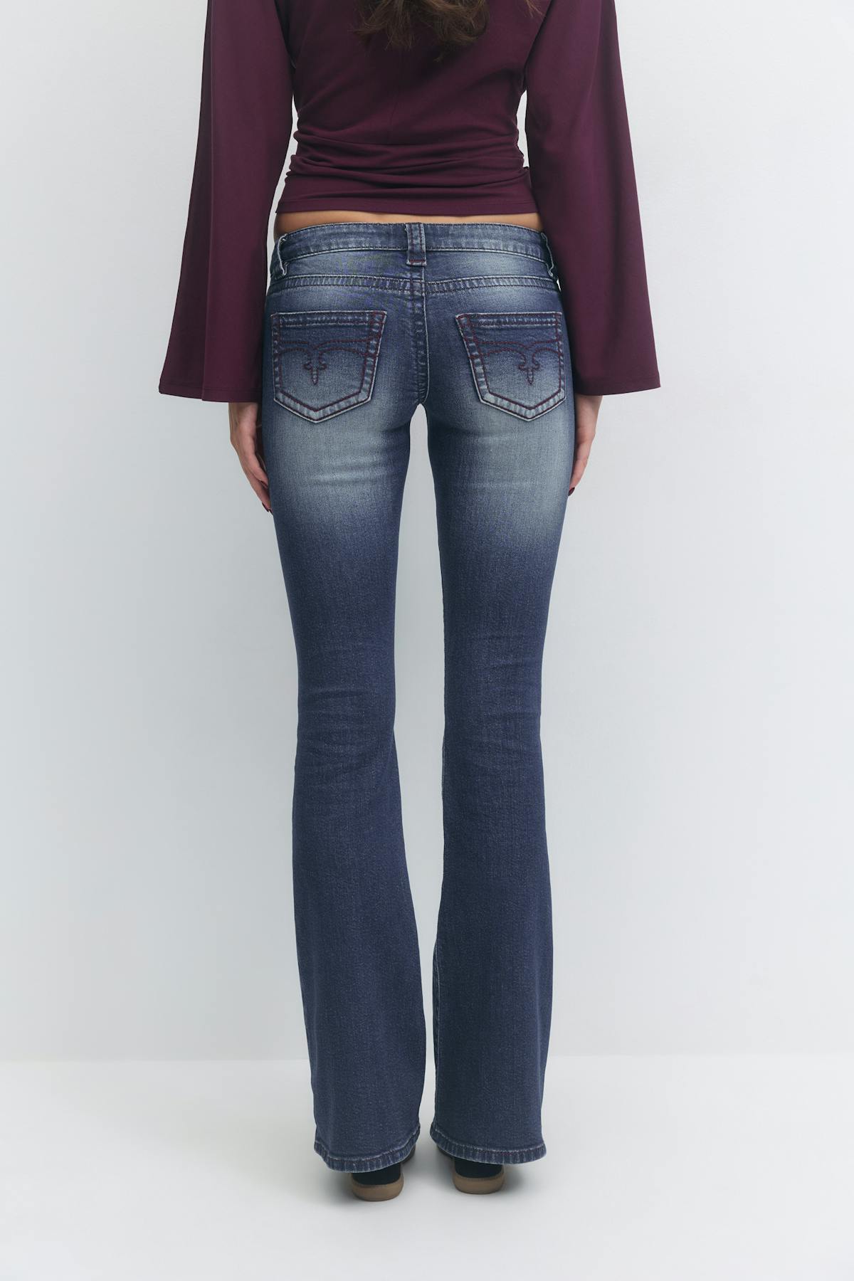 14+ low rise flare jeans tall