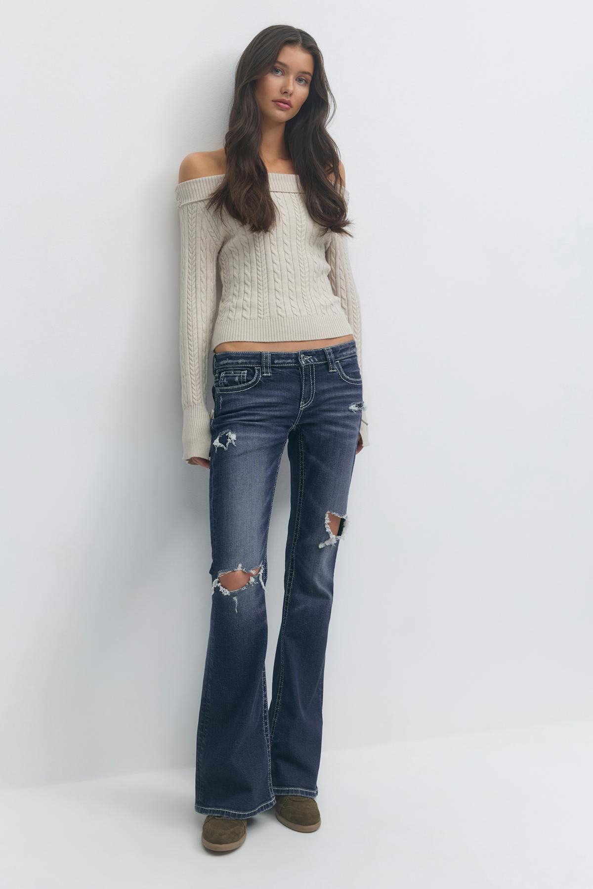 14+ low rise flare jeans tall
