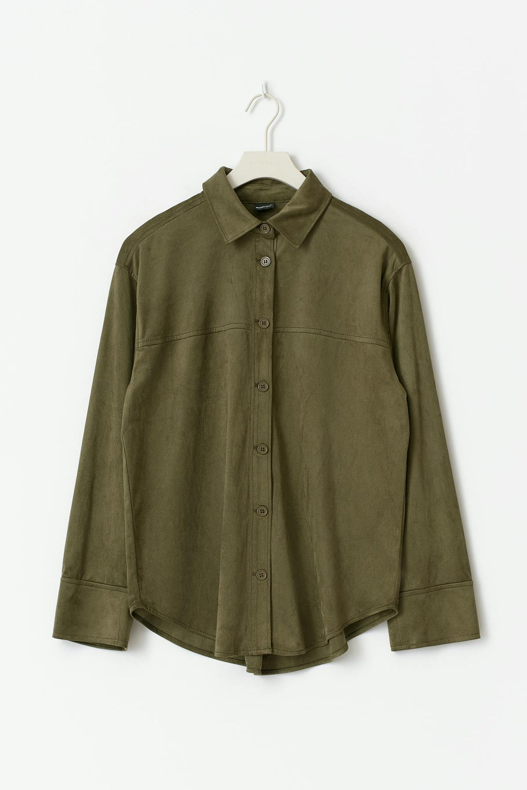Faux suede shirt