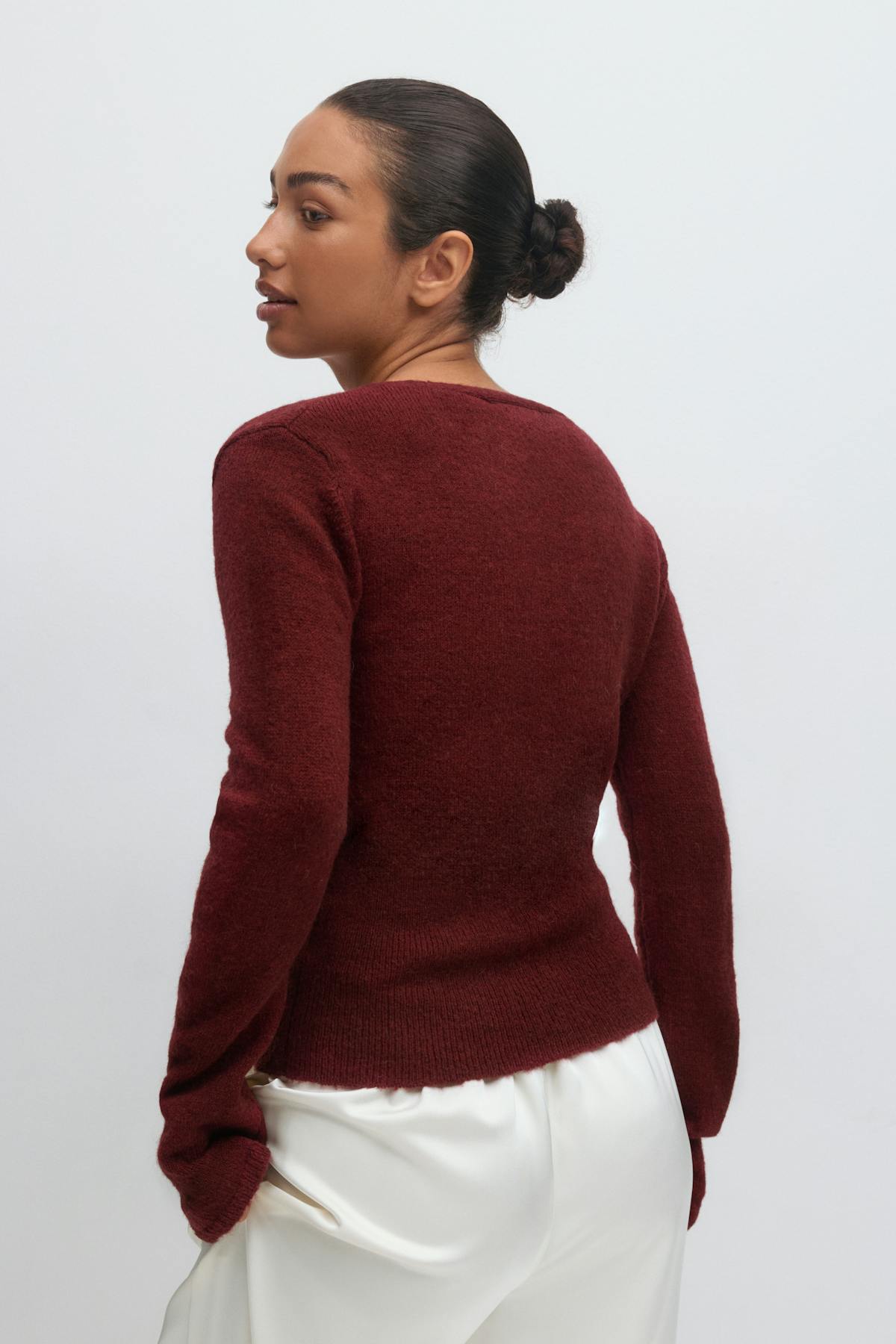 Alpaca blend knitted top
