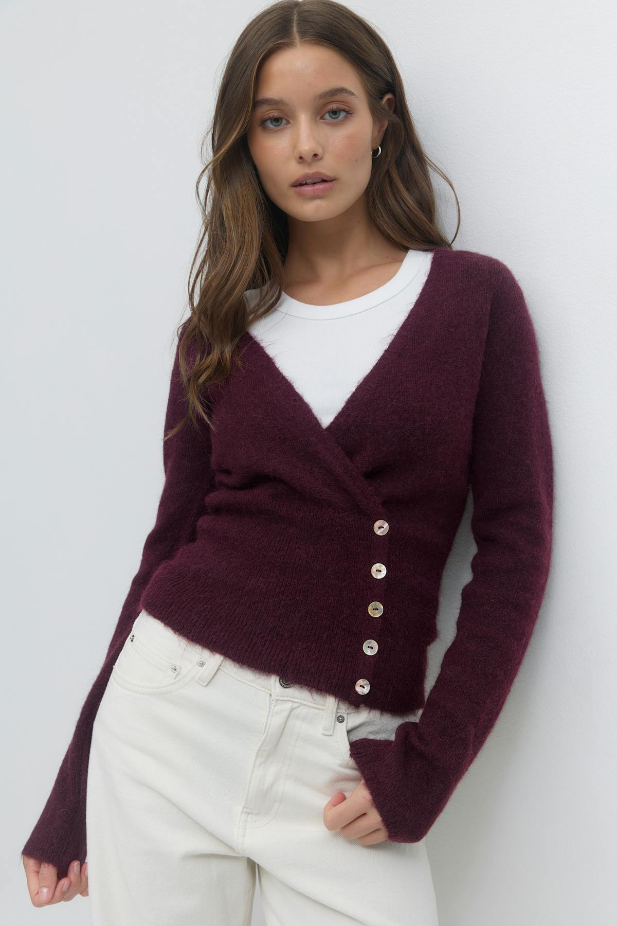 Alpaca blend knitted top