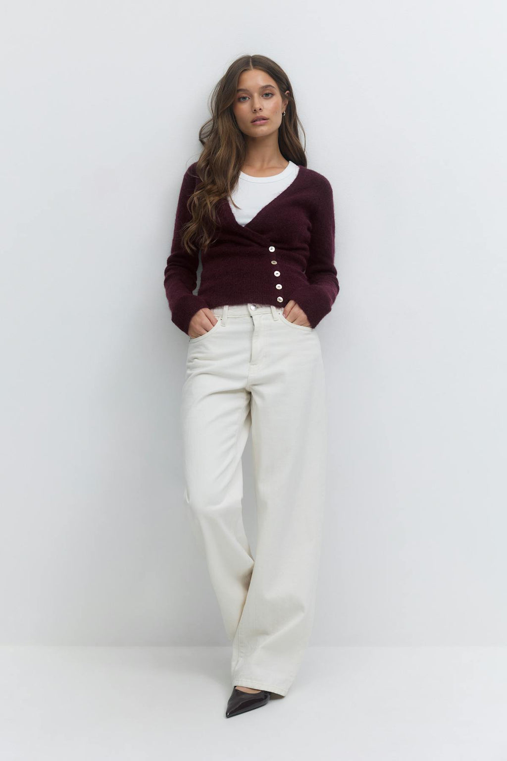 Alpaca blend knitted top