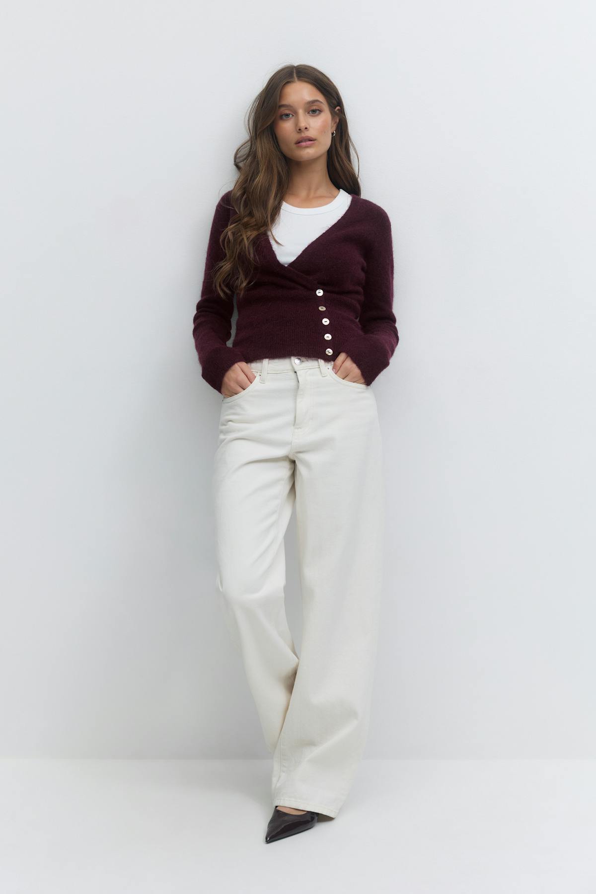 Alpaca blend knitted top