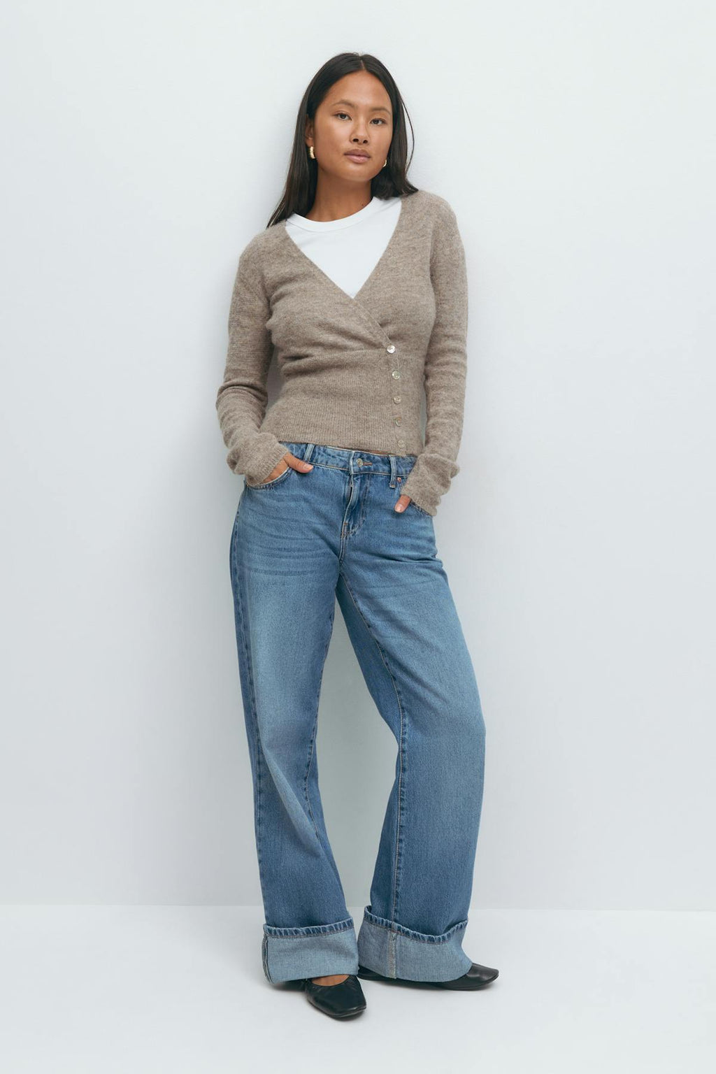 Alpaca blend knitted top