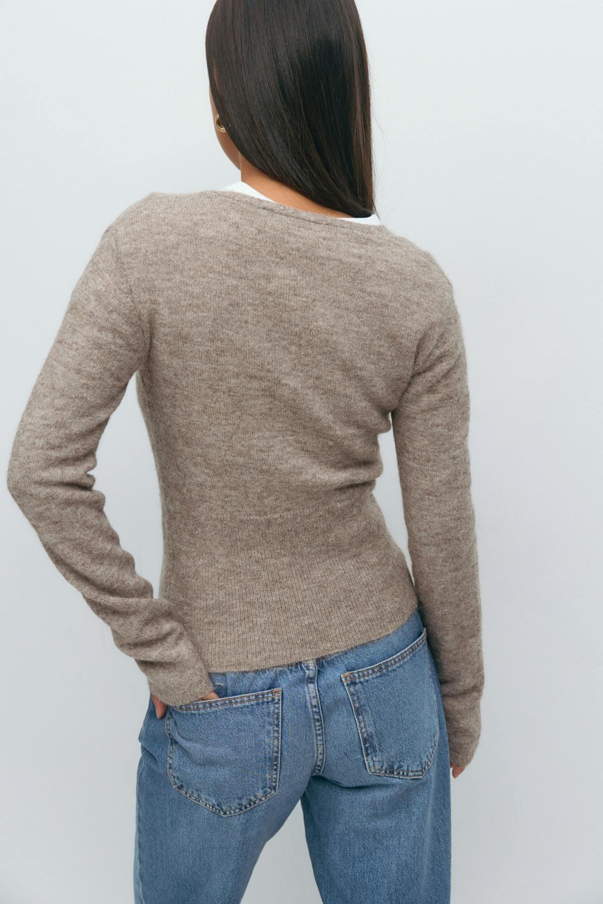 Alpaca blend knitted top